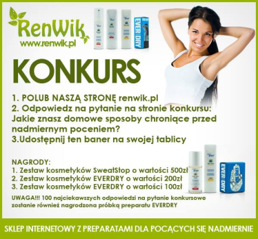 Konkurs :Wygraj skuteczne antyperspiranty"