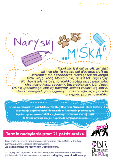 Konkurs plastyczny dla dzieci "Narysuj MIŚKA"