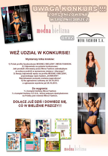 Konkurs "Wygraj luksusową bieliznę"