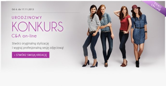 Urodzinowy konkurs C&A on - line