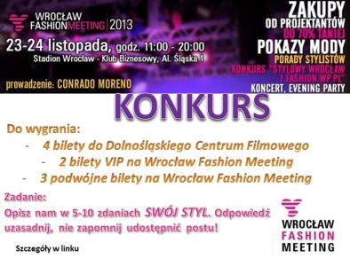 Konkurs "Wygraj bilety" Wrocław, do godz. 19:00