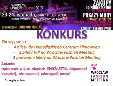 Konkurs "Wygraj bilety" Wrocław, do godz. 19:00