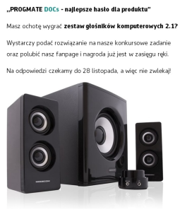 Konkurs "Najlepsze hasło dla produktu"