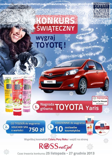 Konkurs "Wygraj Toyotę" do godz. 16:00