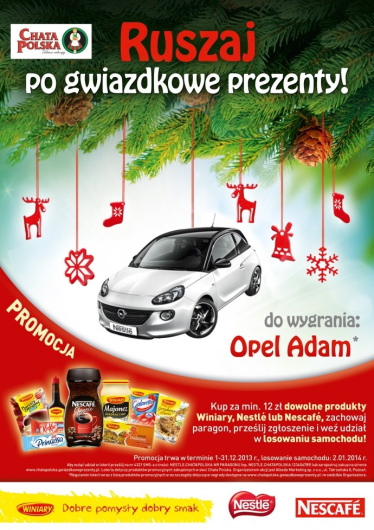 Konkurs "Ruszaj po gwiazdkowe prezenty do Chata Polska"