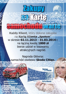 Zakupy na Kartę samochodu warte, Sławno
