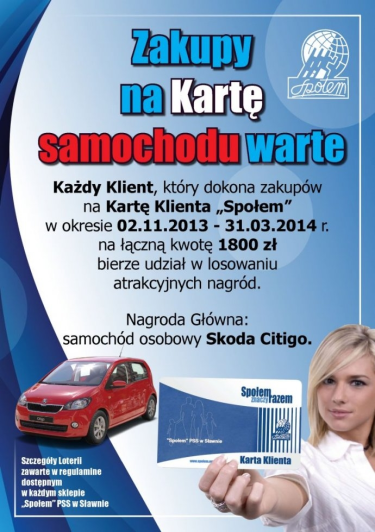 Zakupy na Kartę samochodu warte, Sławno