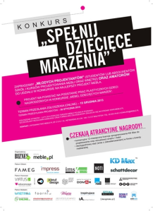 Konkurs dla młodych projektantów "Spełnij dziecięce marzenia 2014"