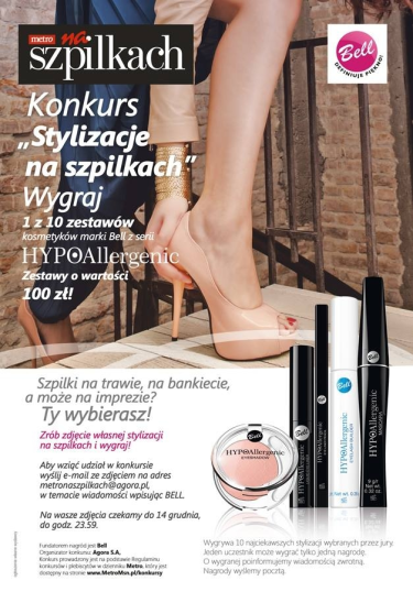 Zrób stylizację na szpilkach, wygraj kosmetyki