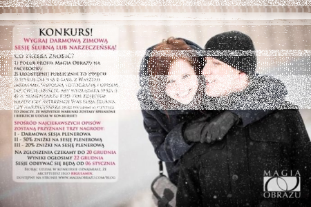 Wygraj zimową sesję ślubną lub narzeczeńską