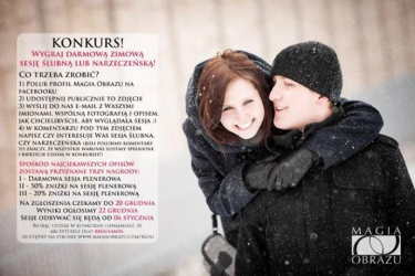 Wygraj zimową sesję ślubną lub narzeczeńską