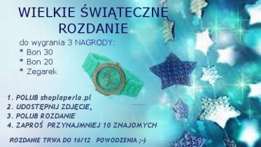 Konkurs "Świąteczne rozdanie".
