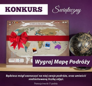 Wygraj personalizowaną mapę podroży, do godz. 16:00