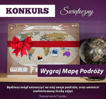 Wygraj personalizowaną mapę podroży, do godz. 16:00