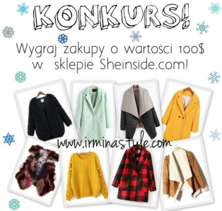 Wygraj zakupy o wartości 100$ w sklepie Sheinside.com