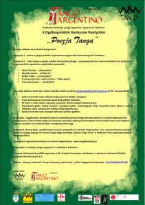 Konkurs "Poezja Tanga"