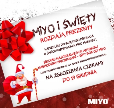 Konkurs "MIYO i Święty rozdają prezenty"
