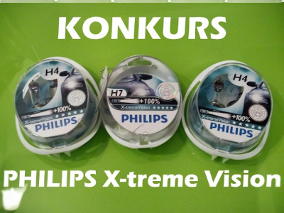 Wygraj najlepsze żarówki samochodowe Philips X-treme Vison