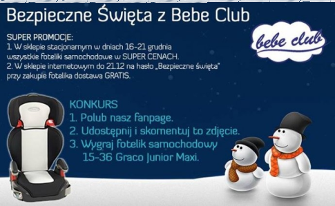 Wygraj fotelik samochodowy Graco Junior Maxi