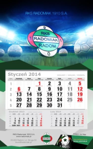 Wygraj kalendarz Radomiaka Radom!