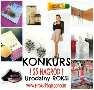 Konkurs z okazji 3 urodzin bloga Roksi
