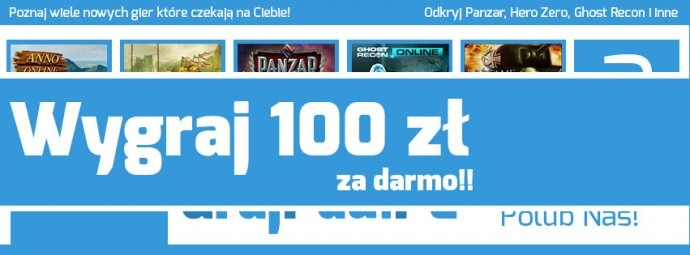 Wygraj 100 zł w gotówce za Darmo! do godz. 21:00