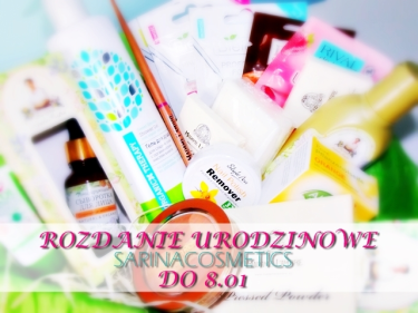 Rozdanie Urodzinowe z SARINACOSMETICS :)