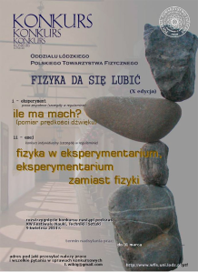 Konkurs "Fizyka da się lubić"