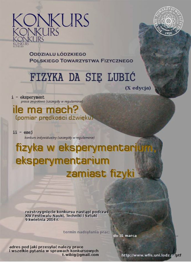 Konkurs "Fizyka da się lubić"