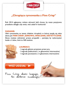 Konkurs "Rymowanka z Finn Crisp"