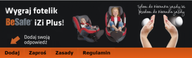 Wygraj fotelik BeSafe, fotograficzny
