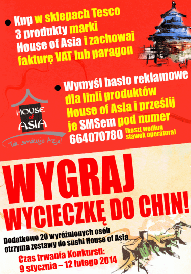 Konkurs "Tak smakują Chiny"