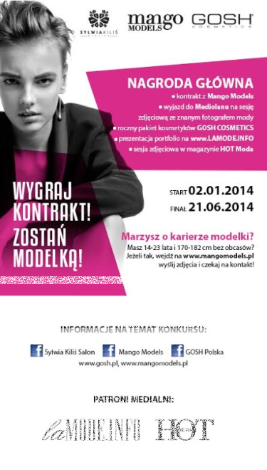 Wygraj kontrakt! Zostań modelką!