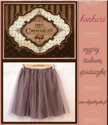 Wygraj śliczną tiulową spódniczkę w kolorze pysznej czekolady