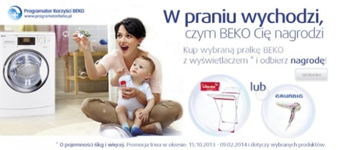 Konkurs "W praniu wychodzi czym Beko nagrodzi"