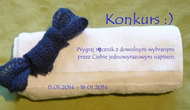 Wygraj ręcznik z dowolnym wyrazem