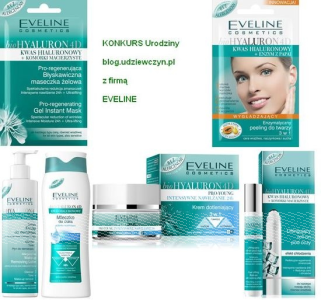 Konkurs Urodziny blog.udziewczyn.pl z firmą Eveline