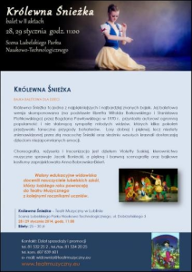 Konkurs "Ferie z Teatrem Muzycznym - Królewna Śnieżka" Lublin