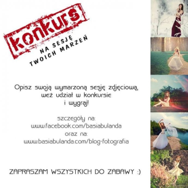 Konkurs na "Sesję Twoich marzeń"