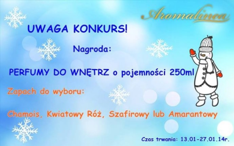 Konkurs Perfumy do Wnętrz