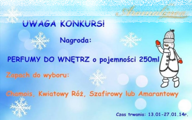 Konkurs Perfumy do Wnętrz