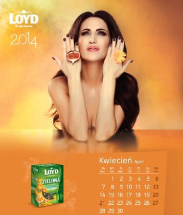 Wygraj kalendarz z Justyną Steczkowską marki herbat Loyd na 2014 rok
