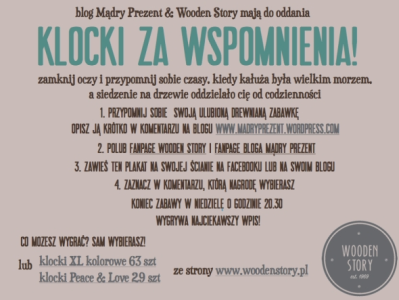 Wygraj klocki od Wooden Story, do godz. 20:30