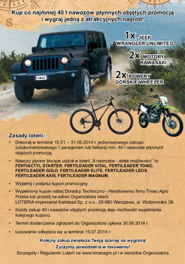 Loteria "8 nawozów – wiele możliwości"