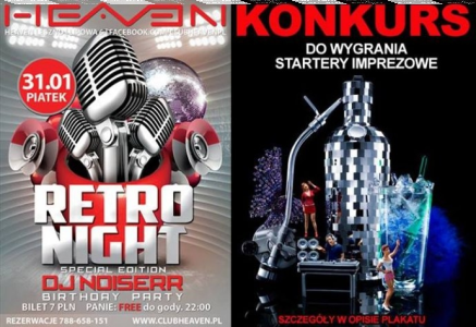 Konkurs "Retro Night" w Heaven Leszno >18lat