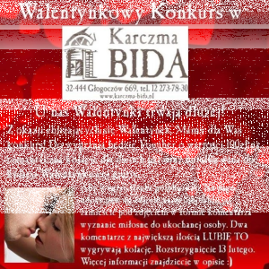 Konkurs "Walentynki w Karczmie Bida" Głogoczów