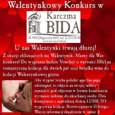 Konkurs "Walentynki w Karczmie Bida" Głogoczów