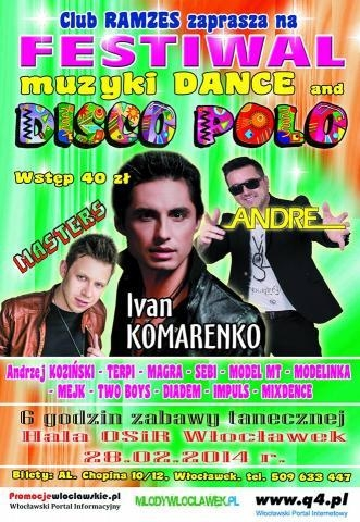 Wygraj bilety na Festiwal Muzyki Dance & Disco Polo we Włocławku