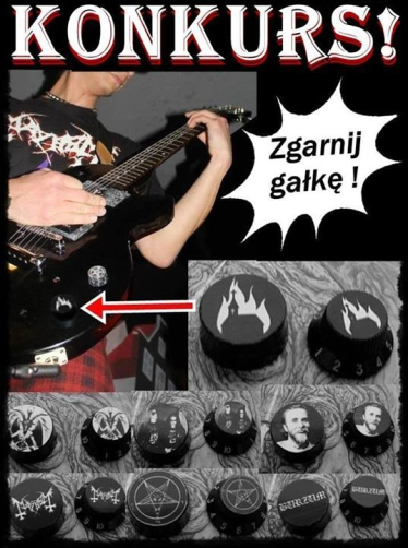 Zgarnij Black Metal Gałki do gitary