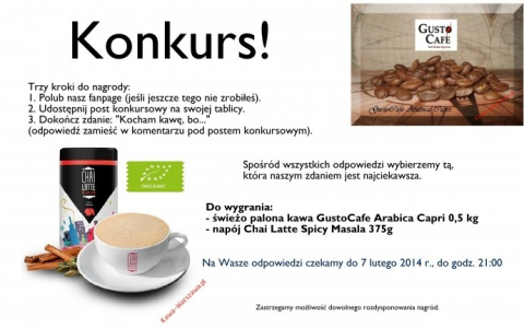 Konkurs "Za co kochasz kawę"